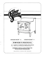 Fisher Stoves grandma bear III Owner'S Manual preview