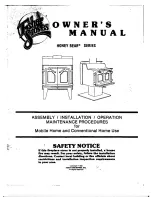 Preview for 1 page of Fisher Stoves honey bear series Owner'S Manual