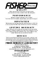 Preview for 20 page of Fisher 1212-X Operating Manual