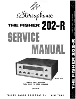 Fisher 202-R Service Manual preview