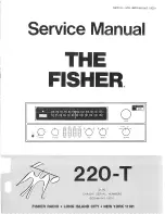 Предварительный просмотр 1 страницы Fisher 220T Service Manual