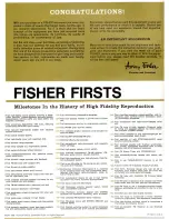 Fisher 500-T Operating Instructions And Warranty preview