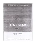 Предварительный просмотр 1 страницы Fisher 500-TX Operating Instructions Manual