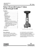 Preview for 1 page of Fisher CL125 Instruction Manual