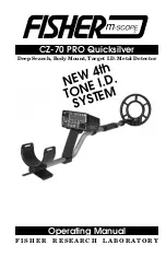 Fisher CZ-CZ-70 PRO Quicksilver Operating Manual preview