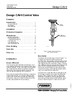 Предварительный просмотр 1 страницы Fisher Design CAV4 Instruction Manual