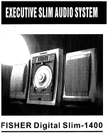 Fisher digital slim -1400 Instruction Manual preview
