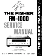 Fisher FM-1000 Service Manual preview