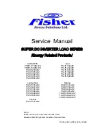 Preview for 1 page of Fisher FSFIF-121AE2 Service Manual