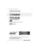 Preview for 1 page of Fisher FVH-E439 Operating Instructions Manual