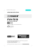 Fisher FVH-T619 Operating Instructions Manual preview