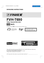 Fisher FVH-T690 Operating Instructions Manual preview