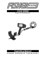 Preview for 1 page of Fisher M-Scope COIN STRIKE Operating Manual