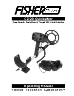 Fisher M-Scope CZ-20 QuickSilver Operating Manual preview