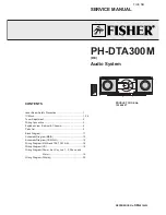 Preview for 1 page of Fisher PH-DTA300M Service Manual