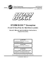 Preview for 1 page of Fisher STORM BOXX 83170 Owner'S Manual And Installation Instructions