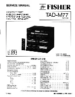 Fisher TAD-M77 Service Manual preview