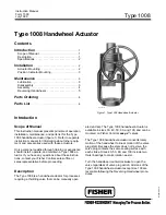 Предварительный просмотр 1 страницы Fisher Type 1008 Instruction Manual