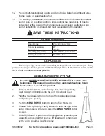 Preview for 3 page of Fisherman's Habit 96902 Set Up And Operating Instructions Manual