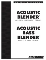 Preview for 1 page of Fishman ACOUSTIC BASS BLENDER Manual