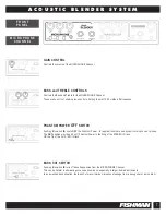 Preview for 7 page of Fishman ACOUSTIC BASS BLENDER Manual