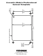 Fishman ACOUSTIC MATRIX PROFESSIONAL - CUTOUT Template preview