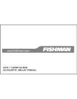 Preview for 1 page of Fishman AFX DELAY Manual