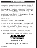 Предварительный просмотр 24 страницы Fishman DUAL PARAMETRIC D.I. Manual