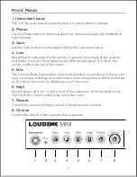 Предварительный просмотр 6 страницы Fishman Loudbox Mini User Manual