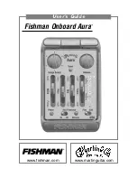 Fishman Onboard aura User Manual предпросмотр