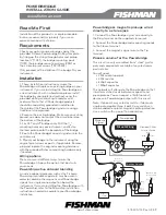 Fishman POWERBRIDGE Installation Manual preview