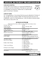 Preview for 3 page of Fishman PRO-EQ Owner'S Manual