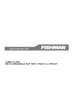 Fishman RECHARGEABLE BATTERY PACK for STRAT User Manual предпросмотр