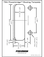 Fishman TSV POWERBRIDGE - ROUTING Template Manual preview