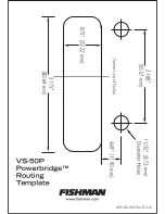 Fishman VS-50P POWERBRIDGE - ROUTING Template Manual preview