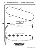 Preview for 1 page of Fishman VT POWERBRIDGE - ROUTING Template Manual