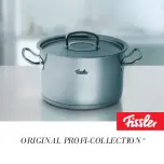 Fissler Original profi-collection Instructions On Use And Care preview