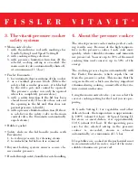 Предварительный просмотр 7 страницы Fissler Vitavit Royal Instructions For Use Manual