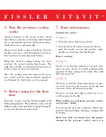 Предварительный просмотр 8 страницы Fissler Vitavit Royal Instructions For Use Manual