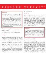 Предварительный просмотр 13 страницы Fissler Vitavit Royal Instructions For Use Manual