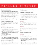 Предварительный просмотр 15 страницы Fissler Vitavit Royal Instructions For Use Manual