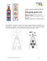 FIT AND FUN PLAYSCAPES SKYSCRAPER HOPSCOTCH 12-2W-036 Application Instructions preview