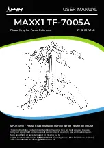 Fit4Home MAXX1 TF-7005A User Manual preview