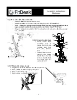 Preview for 11 page of FitDesk FDX 2.0 - 003 Owner'S Manual