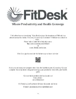 Preview for 16 page of FitDesk FDX 2.0 - 003 Owner'S Manual