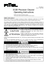 Fitel S326 Series Operating Instructions предпросмотр