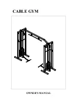 Fitness and Strength CCO1 Cable Cross Over Machine Owner'S Manual preview