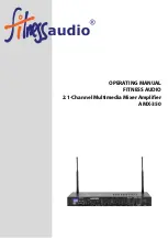 Предварительный просмотр 1 страницы FITNESS AUDIO AMX-350 Operating Manual