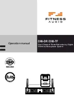 FITNESS AUDIO DX6-DR Operation Manual предпросмотр