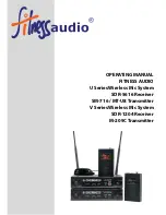 FITNESS AUDIO SDR-5616 Operating Manual preview